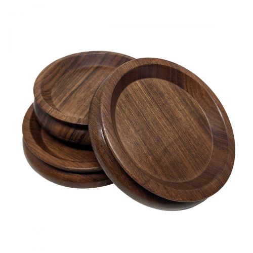 Coaster set for grand piano - wood - Ø127mm