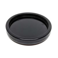Plastic castor cup - black - Ø70mm