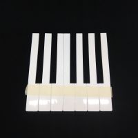 Klaviertastenbelag ohne Fronten - weiß - 50mm