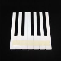 Klaviertastenbelag ohne Fronten - weiß - 52mm